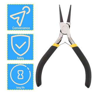 ✨chất lượng cao✨Portable Jewellery Making Beading Mini Pliers Tool Round Flat Long Nose