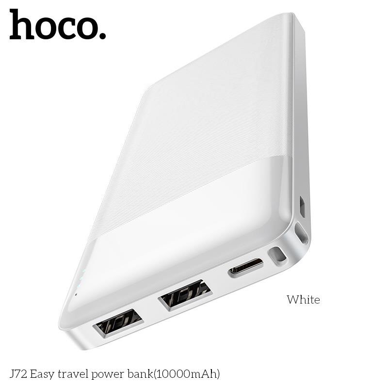 Pin Sạc Dự Phòng 20000mAh Hoco J72A &amp; 10000mAh Hoco J72  - 2 Cổng Ra 2A, Đèn Led Hiển Thị Năng Lượng, Công Tắc Tiện Lợi