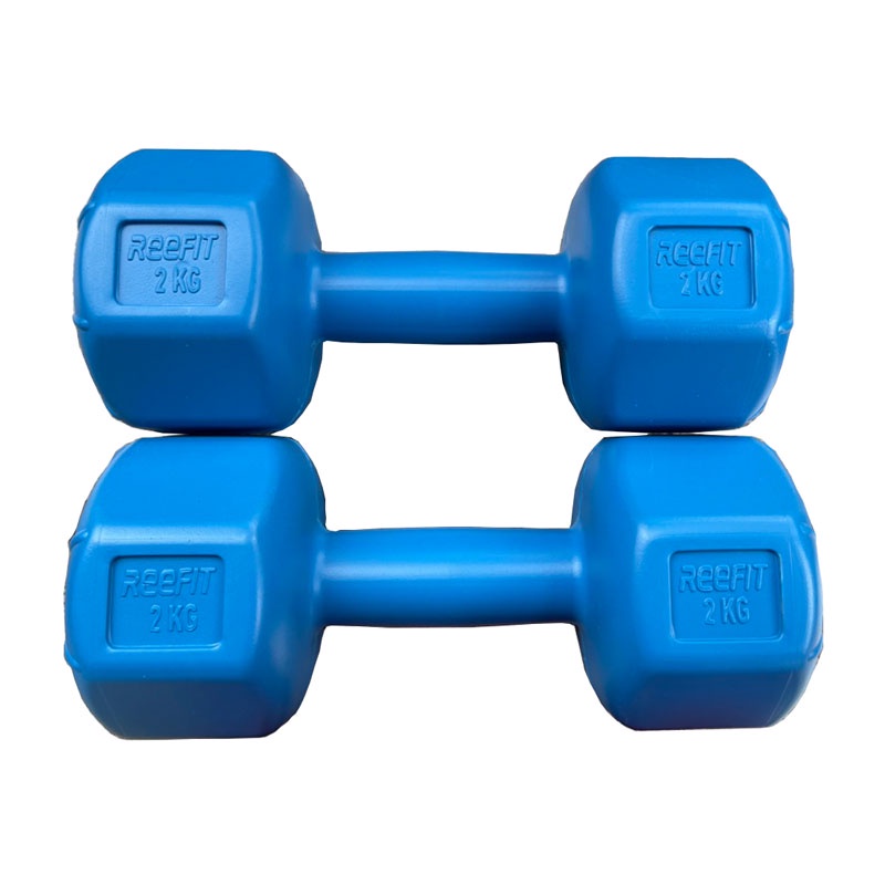 Bộ 2 cái vỏ tạ tay nhựa bát giác Reefit 5kg không ruột