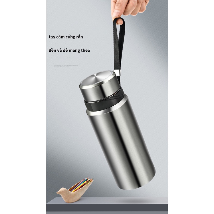 Bình giữ nhiệt inox 304 cao cấp 800ml dung tích lớn có tay cầm không bị rò rỉ