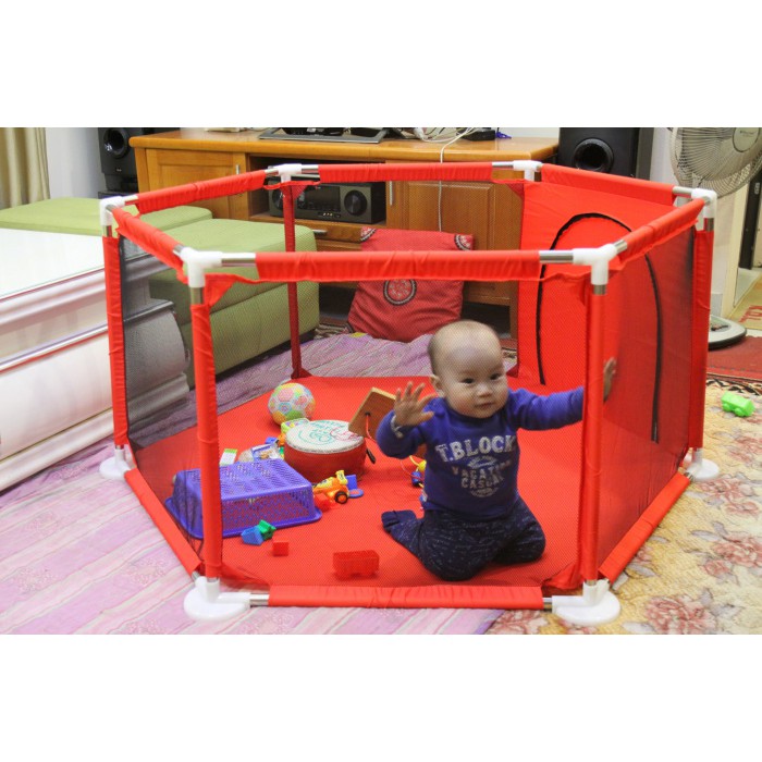 Quây bóng khung inox tặng kèm 10 quả bóng cho bé