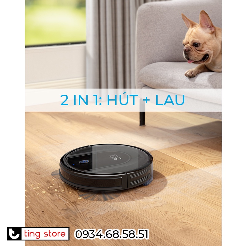 Robot Hút Bụi Thông Minh Anker Eufy Robovac G10 Hybrid - Hút và Lau - Tự Động Sạc - T2150