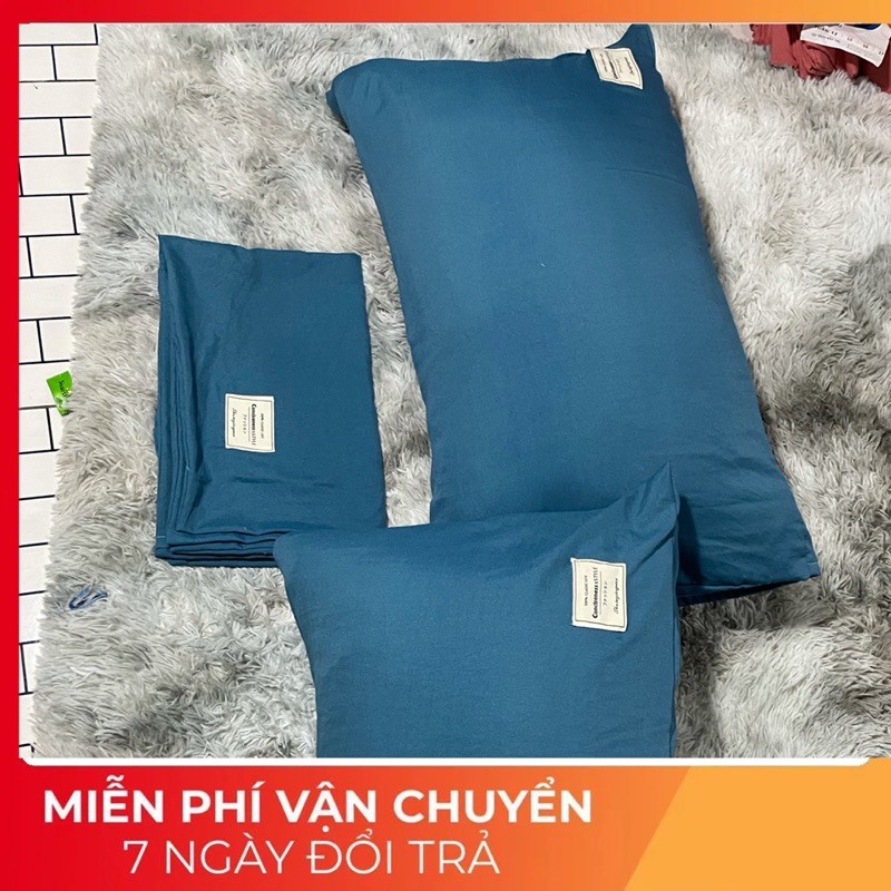 Vỏ gối cotton đơn sắc siêu mềm mịn,khô thoáng
