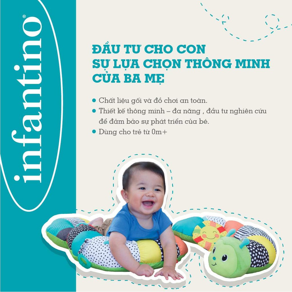 Gối tập lẫy, tập ngồi Pro-A-Pillar - Chính hãng Infantino Hoa Kỳ