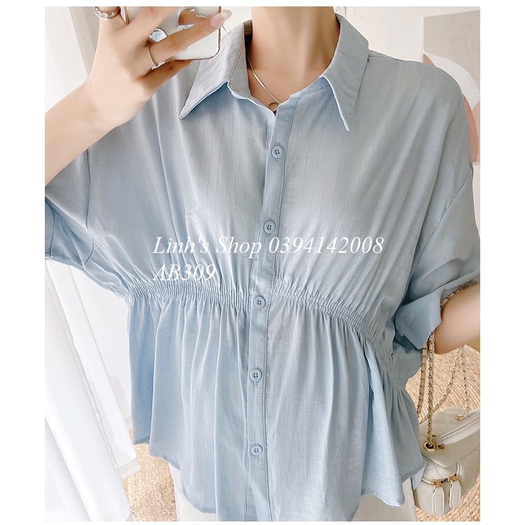 Áo Bầu Xinh Sơ Mi Bầu Xinh AB309