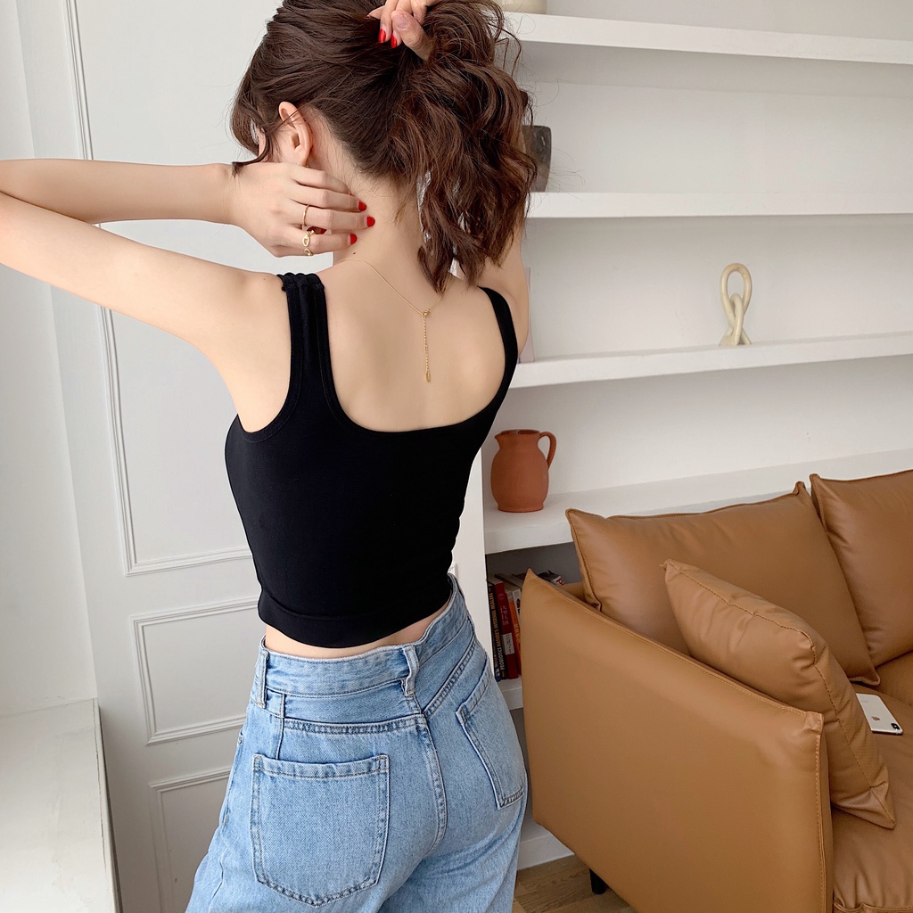 Áo Hai Dây Dệt Kim Thời Trang Mùa Hè Cho Nữ