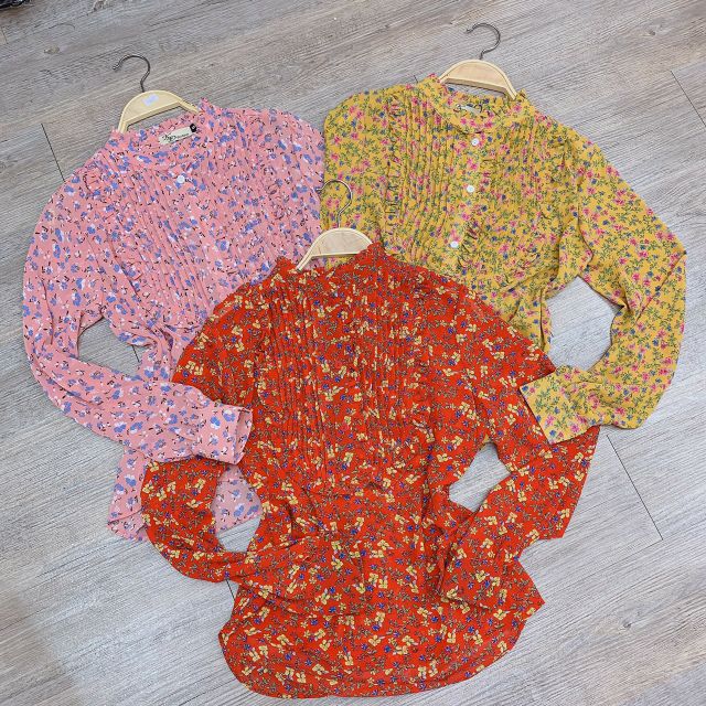 Sơ mi hoa tiểu thư cao cấp | BigBuy360 - bigbuy360.vn