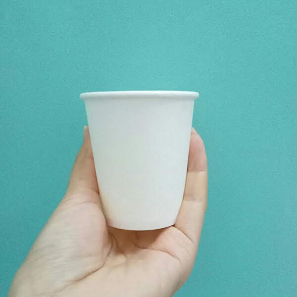 50 ly giấy 180ml ( không kèm nắp ) đựng cà phê nóng, cacao nóng, chanh - Coffee take away paper cup 6oz