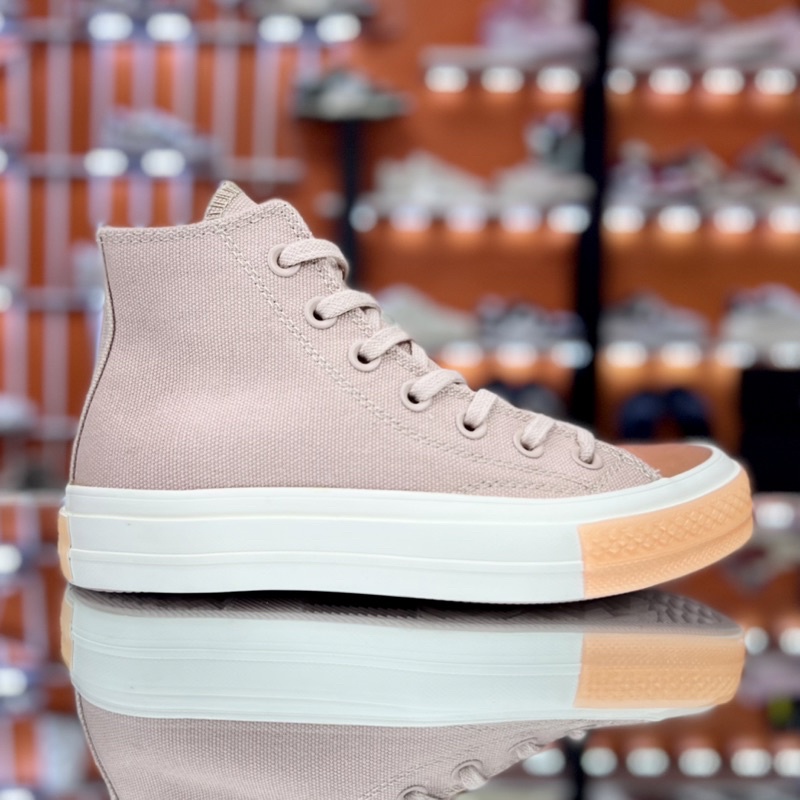 GIÀY CAO CỖ CONVERS.E CAM NÂU TẶNG KÈM BỘ QUÀ TẶNG GIÁ TRỊ