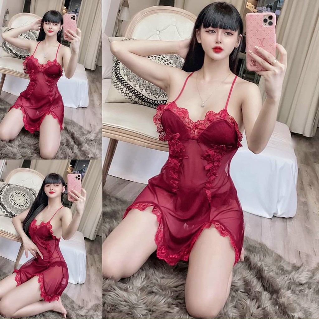 (M.56) Váy ngủ sexy cao cấp Đầm mặc nhà gợi cảm quyến rũ | BigBuy360 - bigbuy360.vn