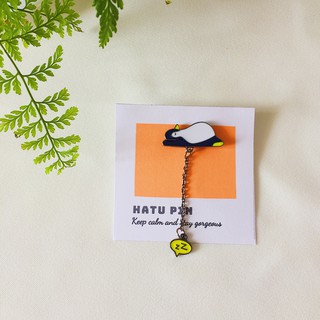 Ghim Pin Cài Áo Kim Loại Hình Chim Cánh Cụt