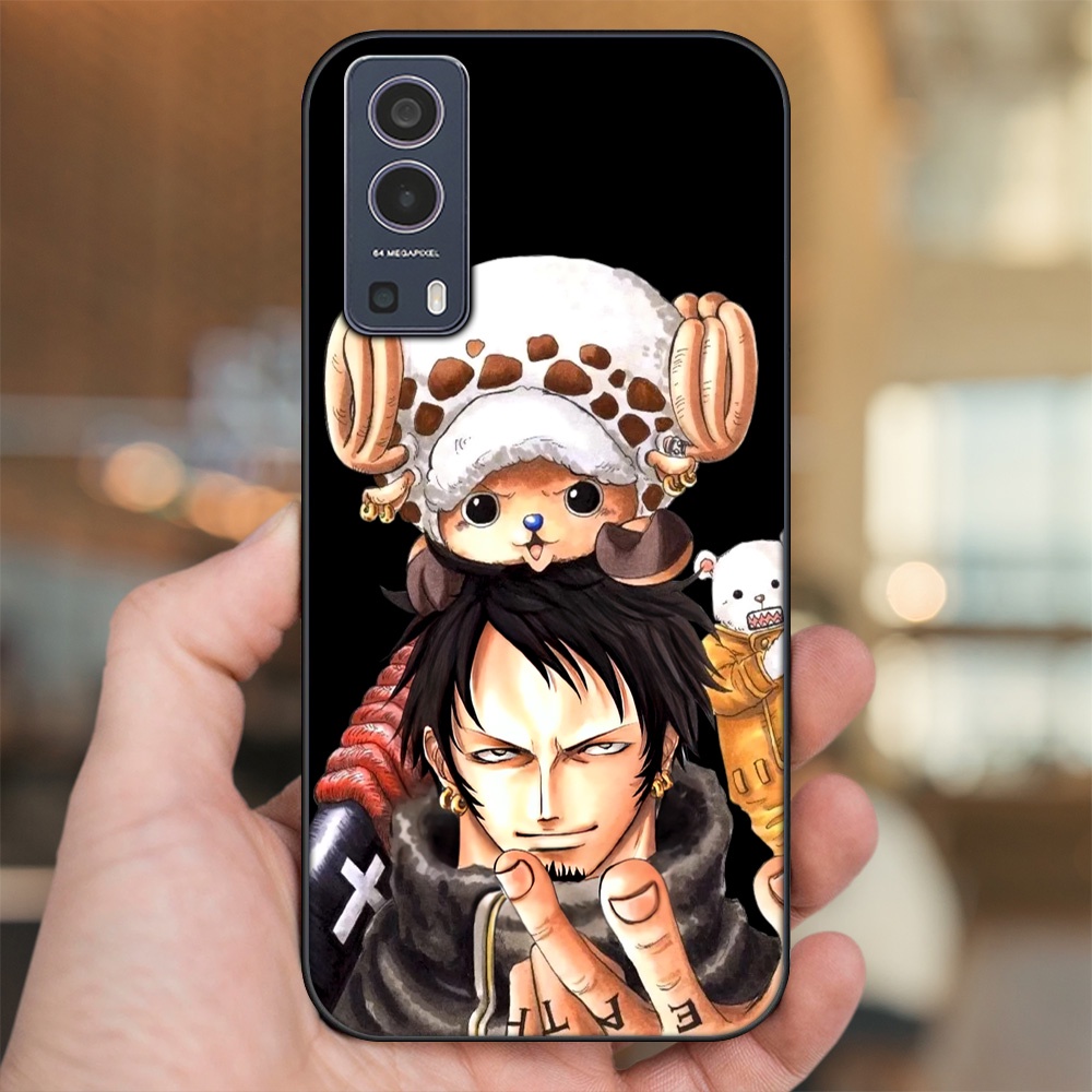 Ốp lưng Vivo Y72 5G viền đen in hình Law One Piece