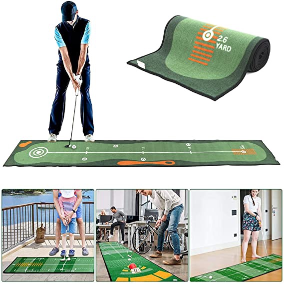 New 2022- Loại 1- Combo 02 sản phẩm GOLF - Thảm tập Putt 2 chiều + Gậy GOLF nhỏ gọn tiện lợi có thể đem theo mọi nơi