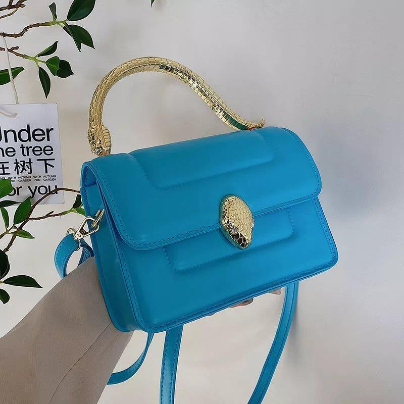 Túi tote đeo chéo/ xách tay đính đá kiểu đầu rắn thời trang 2022 dành cho nữ