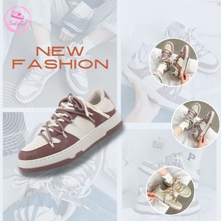 Giày nữ ,giày thể thao nữ màu basic chất liệu da mềm ladykid 68790