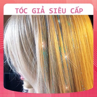 SỢI KIM TUYẾN NỐI TÓC BẢNG MÀU 16 MÀU SET 200 SỢI SỈ TOÀN QUỐC