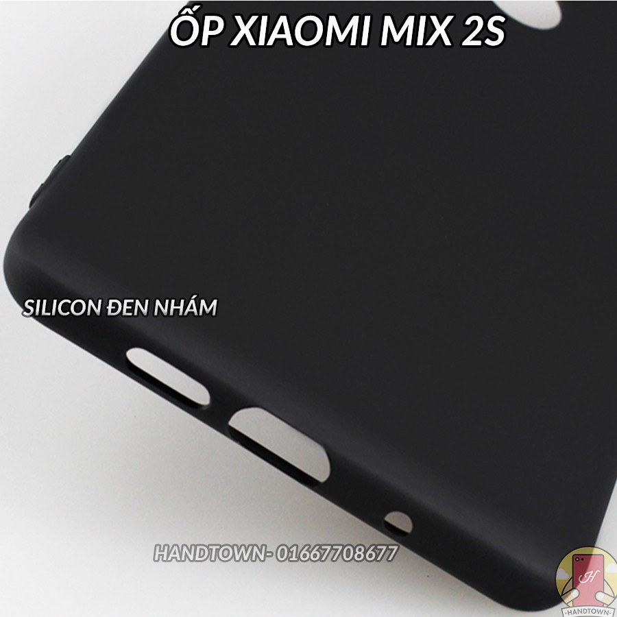 Ốp Lưng dùng cho máy Xiaomi Mi Mix 2S - Nhựa TPU Dẻo - Đen