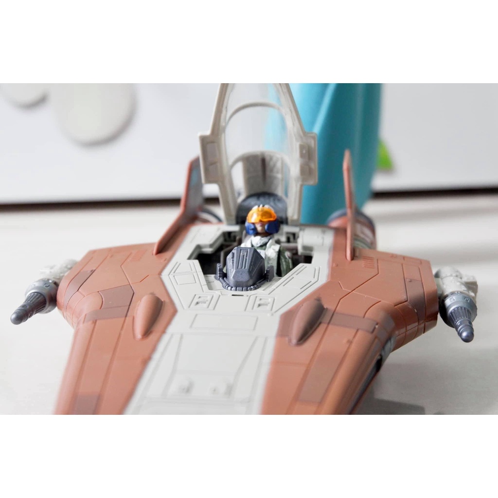 Mô hình đồ chơi phi thuyền Star Wars A Wing Fighter Red Squadron kèm Figure Resistance Pilot Tallie