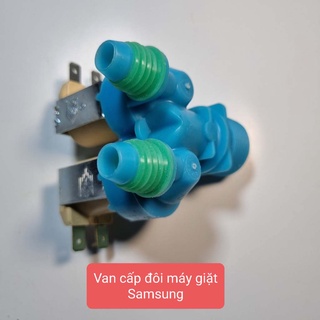Van cấp đôi cho máy giặt Samsung màu xanh