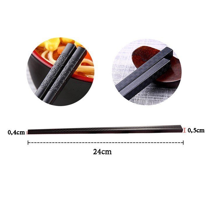 10 đôi đũa Nhật Bản KHÁNG KHUẨN shikisai chịu nhiệt 200 ĐỘ C VÀ CHỐNG TRƯỢT