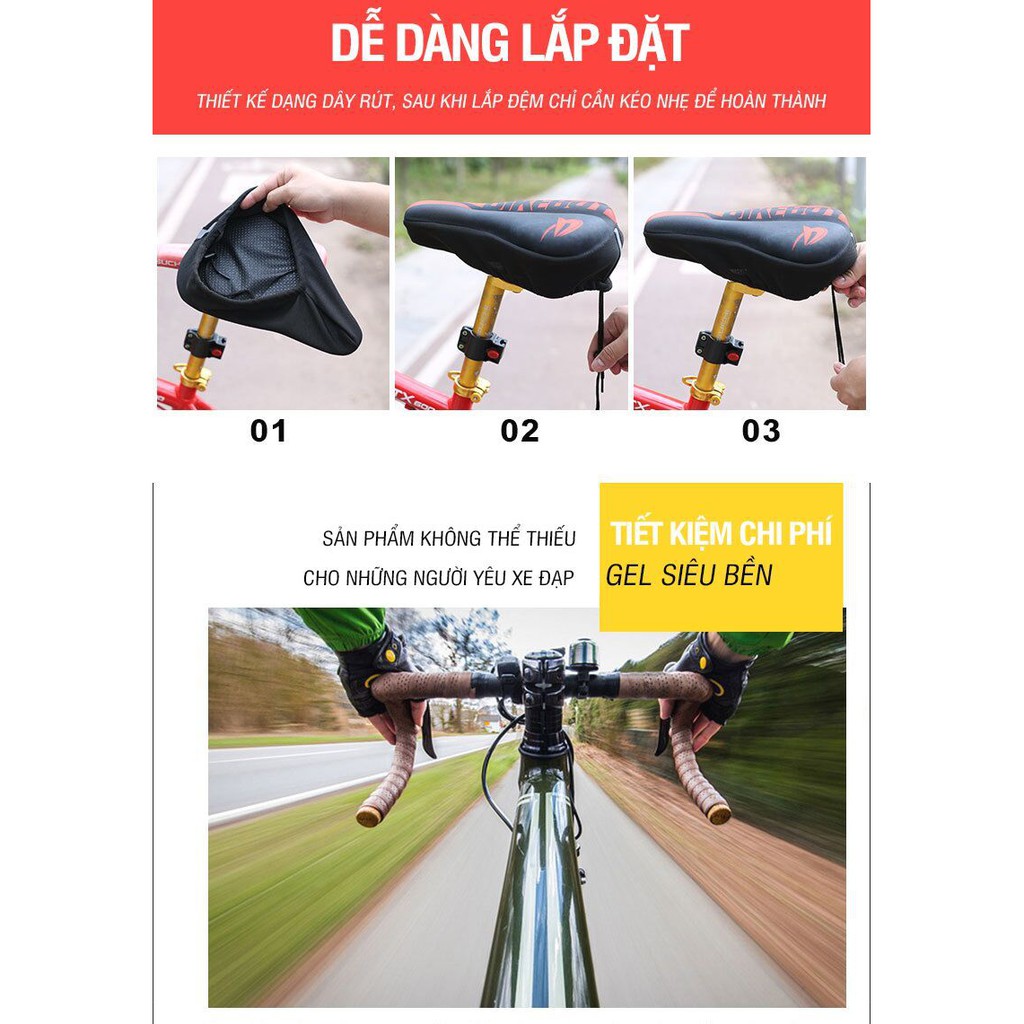 Bọc yên xe đạp bikeboy dày chống sốc b001 Sportslink