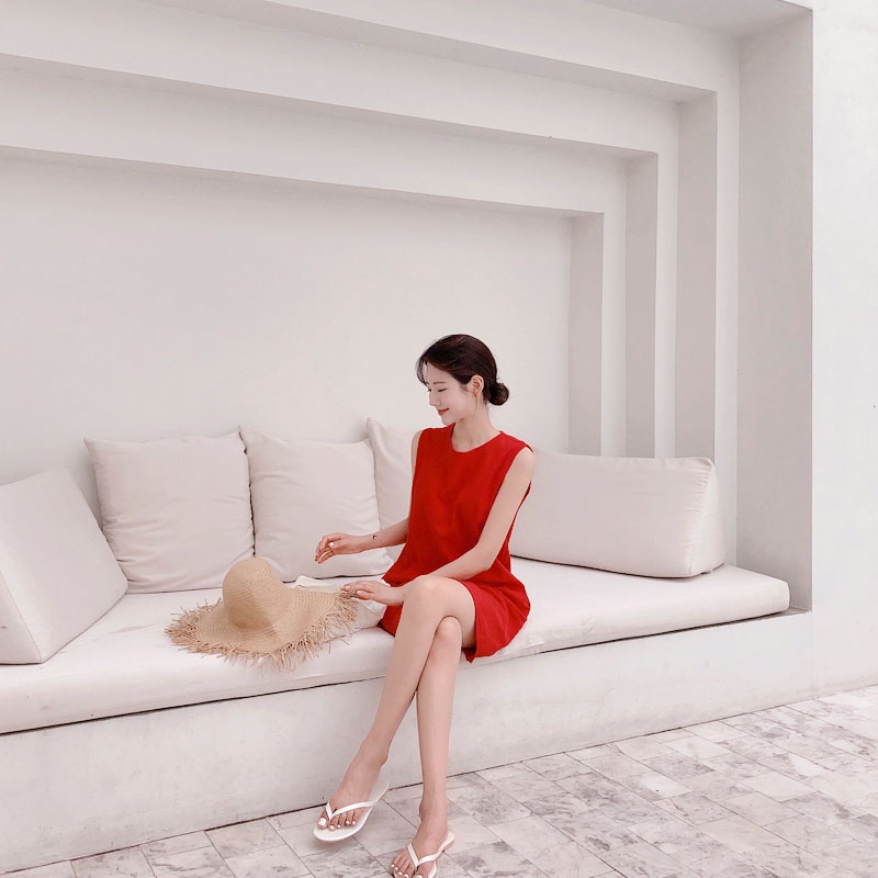 Đầm IELGY sát nách thiết kế thời trang mặc thoải mái dành cho nữ