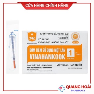 Bơm kim tiêm Vinahankook u100 2k/ cái - tiêm Thẩm Mỹ, Spa, Tiểu đường