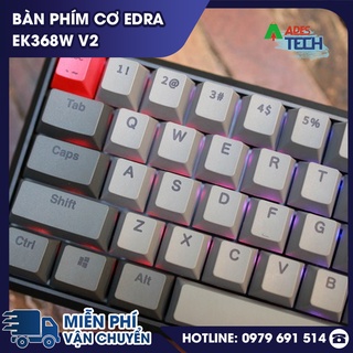 [ Hàng Chính Hãng ] Bàn phím cơ E-Dra EK368W v2 (Wireless / Bluetooth / Led RGB / Hotswap)
