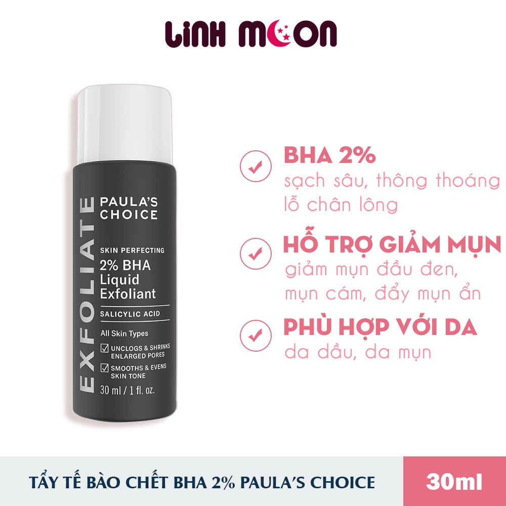 Tẩy Tế Bào Chết Paula's Choice Skin Perfecting 2% BHA Liquid Exfoliate 30ml