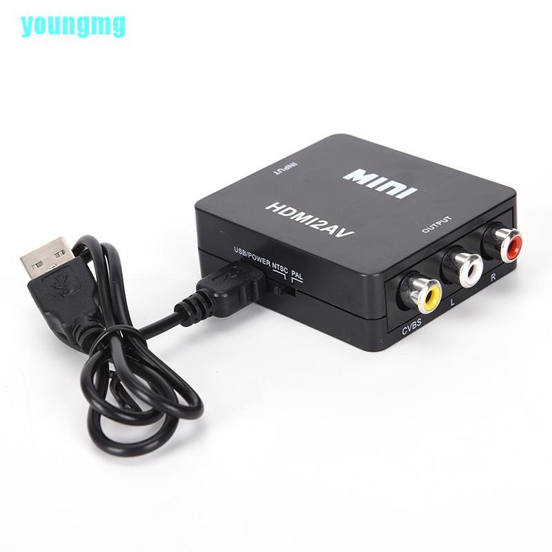 Bộ Chuyển Đổi Hdmi Sang Rca Av / Cvbs Hd 1080p Mini Hdmi2Av Video | BigBuy360 - bigbuy360.vn