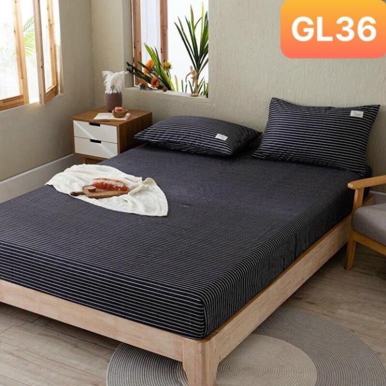 Ga giường và vỏ gối Cotton TC Nhà Nhím Bộ ga giường đủ kích thước trải nệm 1m2, 1m4, 1m6, 1m8, 2m