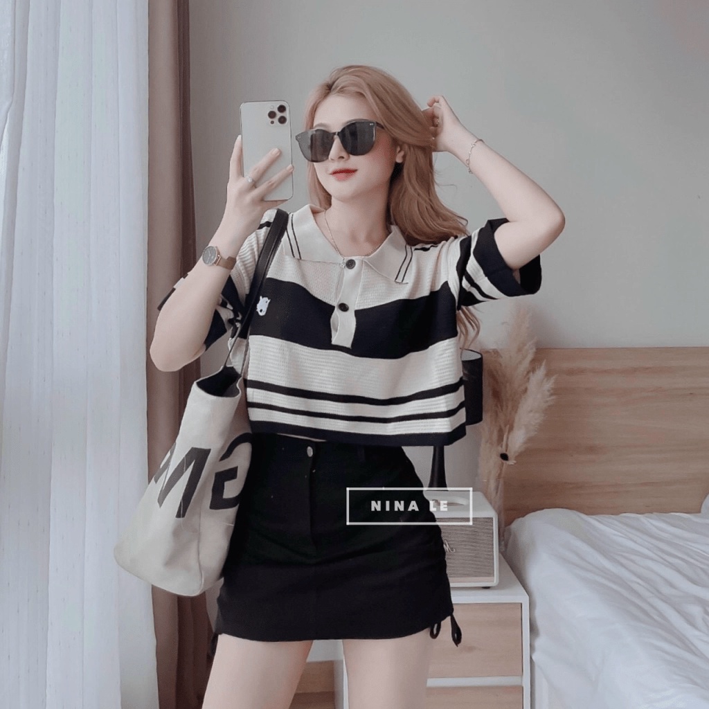 Xả Lỗ Áo Len Kẻ Sọc Bao Phối Đồ | Một Món Đồ Không Thể Thiếu Trong Tủ Đồ Của Chị Em UP