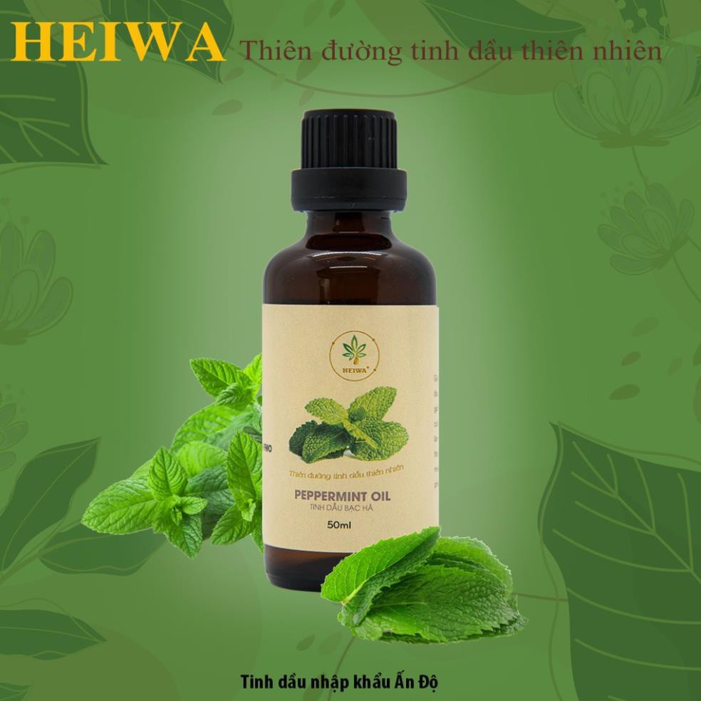 [FREE SHIP]Tinh dầu Bạc Hà nguyên chất dung tích 50ML thương hiệu HEIWA -HN