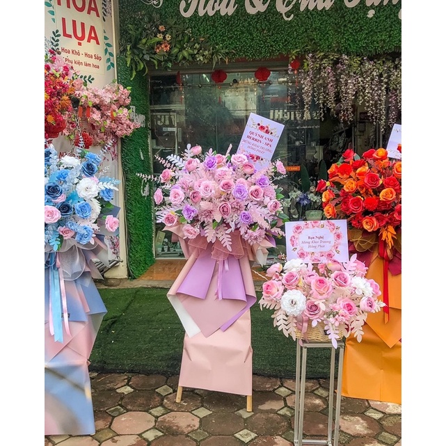 Kệ Hoa lụa khai trương chọn theo tone FG31522