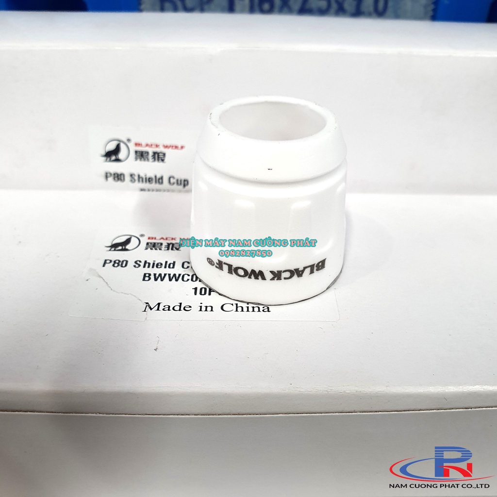 Chụp khí mỏ cắt plasma P80 Black Wolf