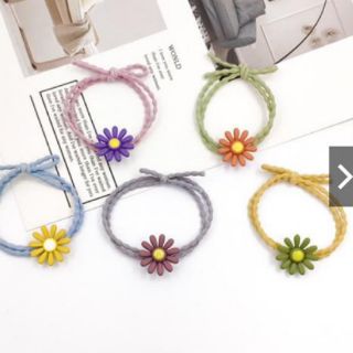 Ttte Chun buộc tóc hoa cúc nhiều màu cho bé