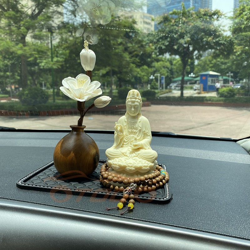 TƯỢNG PHẬT QUAN ÂM NGÀ ĐỂ TRANG TRÍ TAPLO XE HƠI