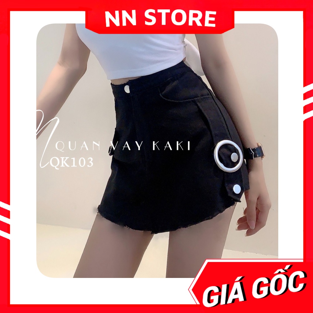 Quần váy nữ chất kaki thun mềm mịn co giãn phom ôm dáng dễ phối kiểu in chữ dễ thương 🛑 Chân váy nữ tổng hợp