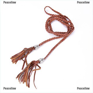 Thắt Lưng Nữ Da Pu Phối Tua Rua Phong Cách Boho