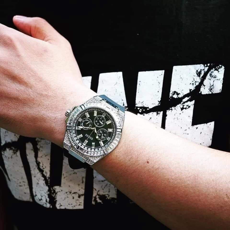 ĐỒNG HỒ NAM GUESS ACCENTED WATCH SILICON FOR MEN