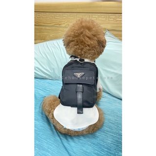 Ba lô/yếm cổ PRADA cho thú cưng (ba lô cho chó mèo) (CÓ HÌNH THẬT SHOP CHỤP)