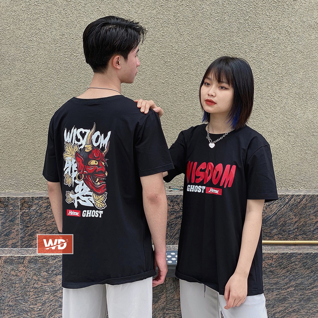 [HÌNH THẬT 100%]Áo thun, áo phông cặp đôi wisdom cao cấp Wado chất liệu 100% cotton dày, dáng unisex