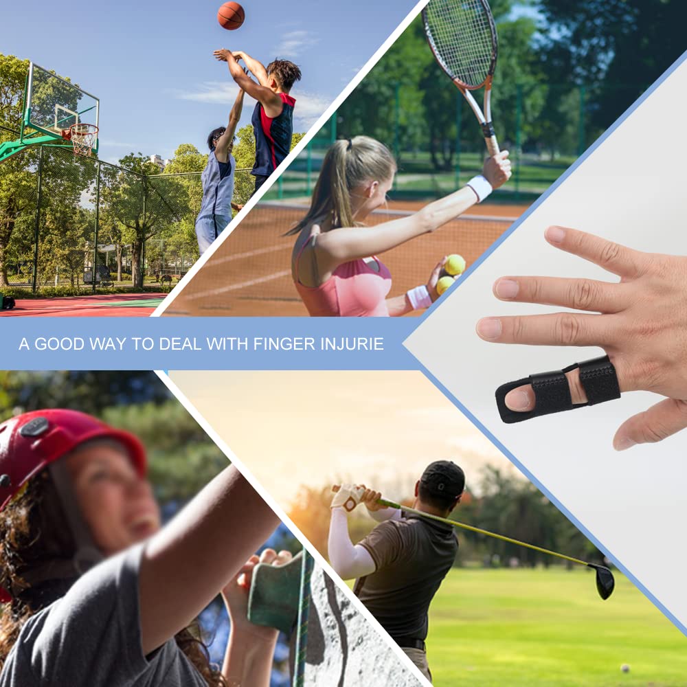 [Hàng mới về] Đai đeo chỉnh hình ngón tay màu đen thoáng khí có thể điều chỉnh