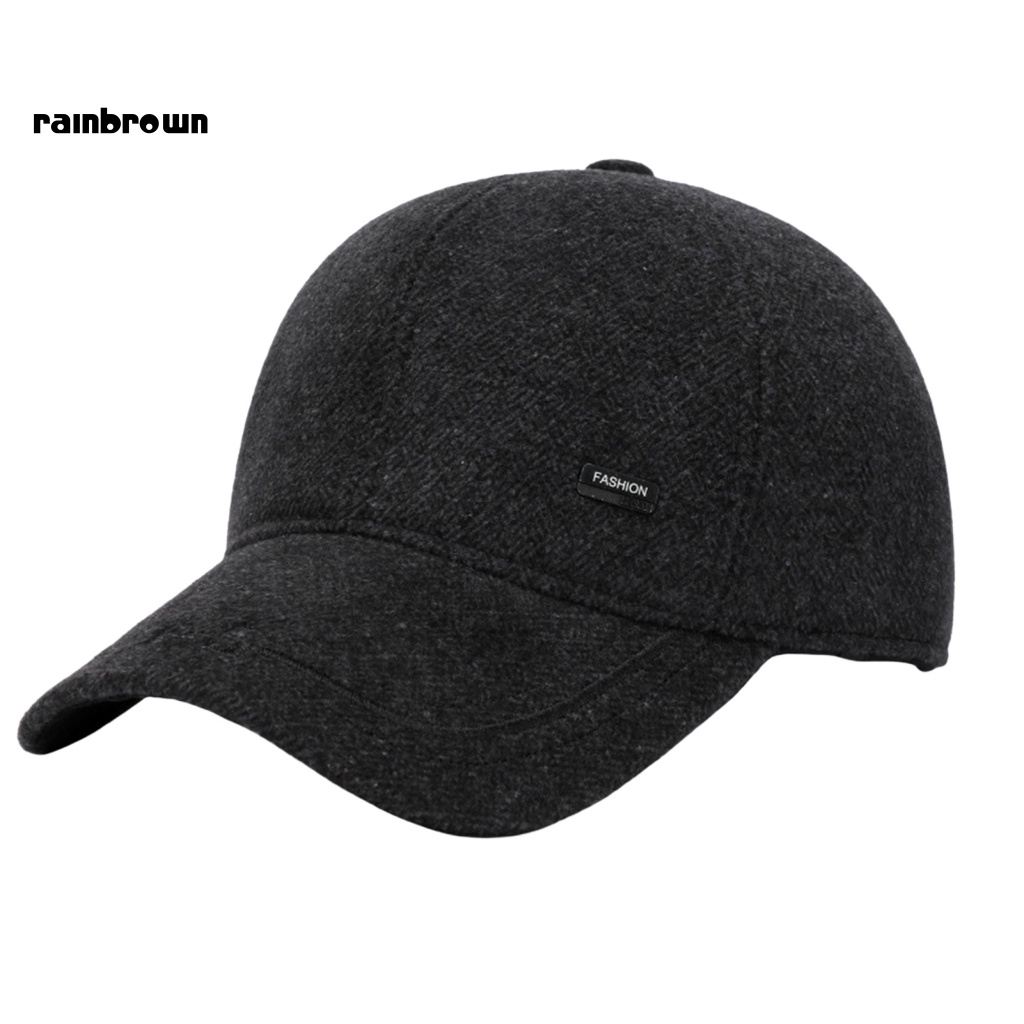 / Rb / Mũ Lưỡi Trai Có Vành Che Tai Gấp Gọn Thời Trang Mùa Đông Cho Nam