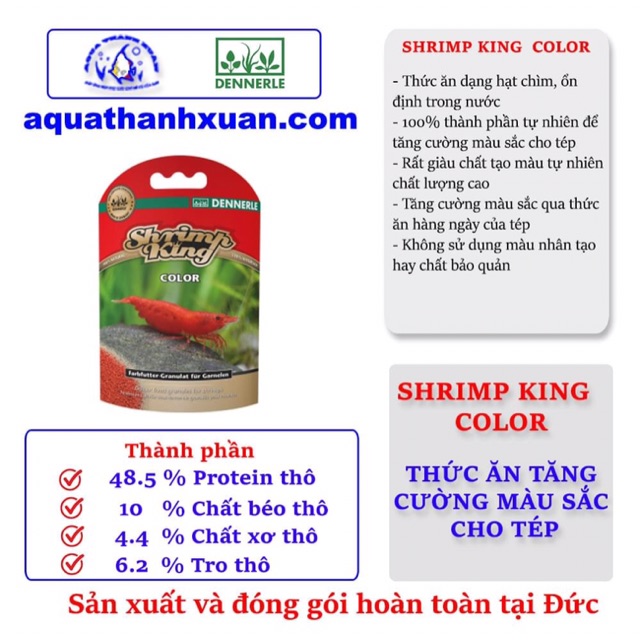 Thức ăn tép Shimp King  Color