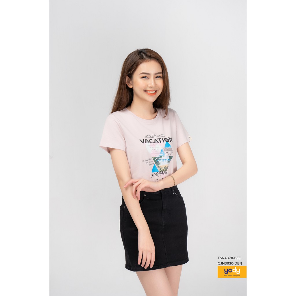 Áo thun Yody nữ in Vacation TSN4378 | BigBuy360 - bigbuy360.vn