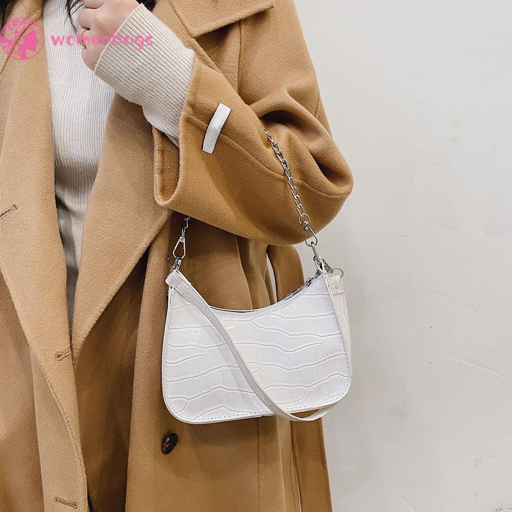 Túi Xách Nữ Da Pu Họa Tiết Da Cá Sấu Thời Trang | BigBuy360 - bigbuy360.vn