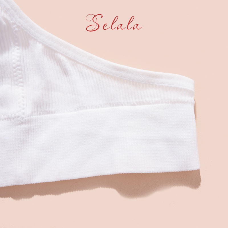 Áo Bra Yếm Selala Dáng Croptop Gân Tăm Tấm Hút Thoáng Mát BS07