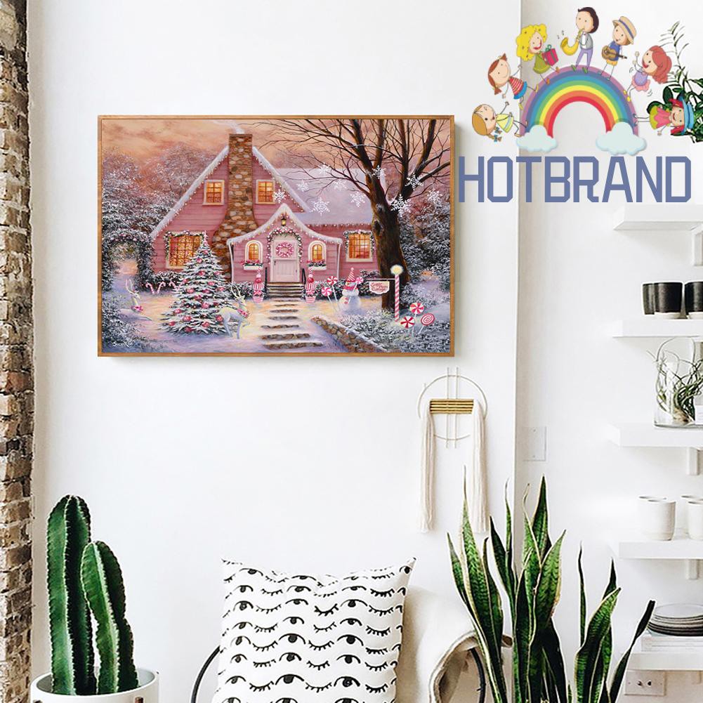 Bộ Tranh Đính Đá Tự Làm Họa Tiết Giáng Sinh Độc Đáo