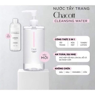 Nước tẩy trang Chacott 500ml nội địa Nhật chính hãng